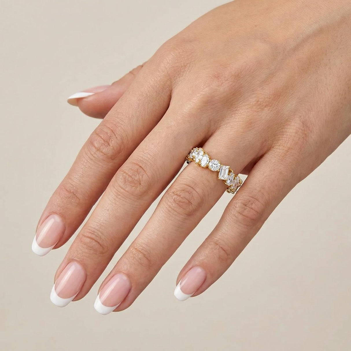 Women's Vermeil Multi Diamond Eternity Ring 2