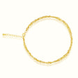 Women's Vermeil Triple Chain Anklet The Gold Goddess Women’s Jewelry By The Gold Gods
