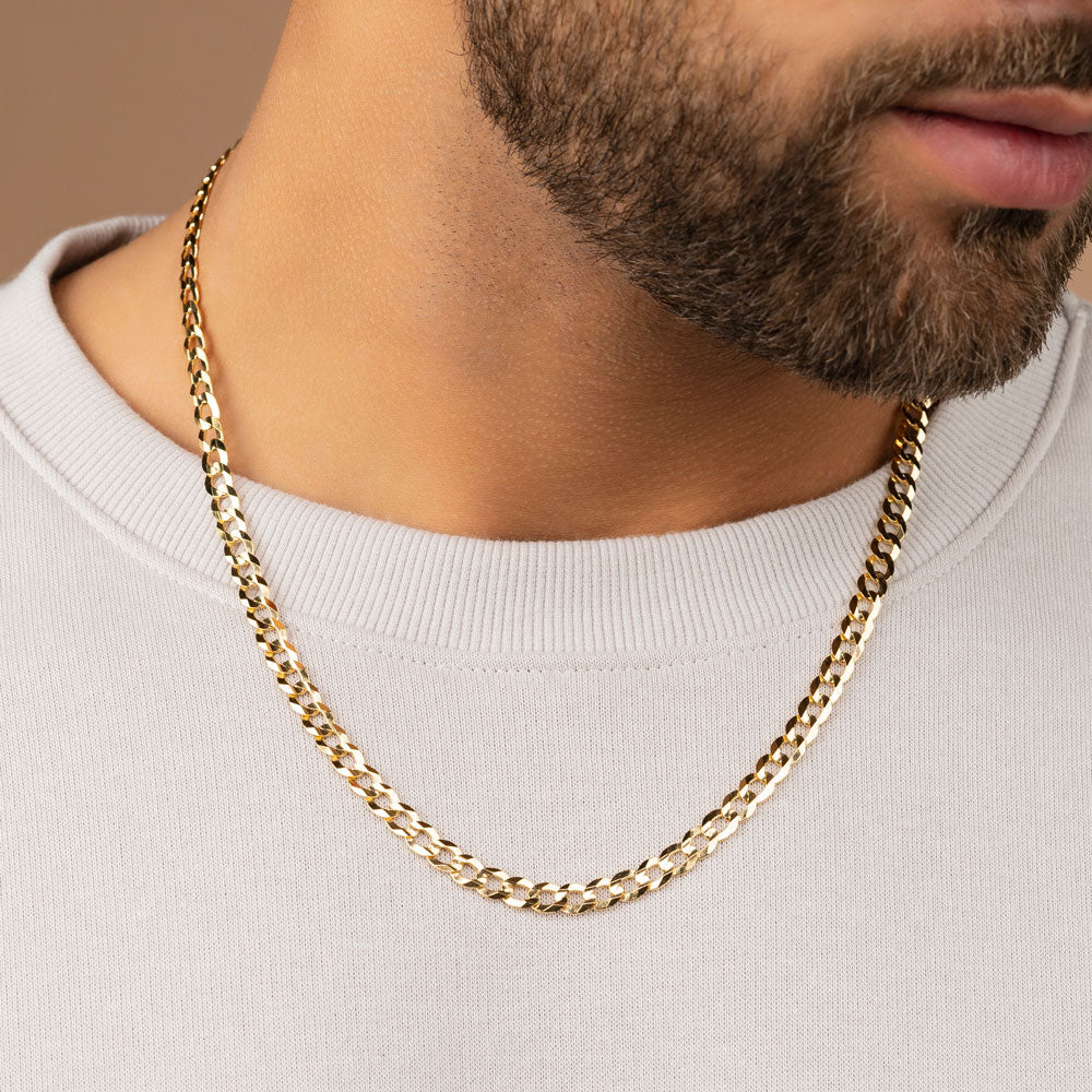 Cuban Link Necklace - 5mm, Size 16, 18K Chain - The GLD Shop