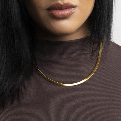 Women Micro Herringbone Chain (4mm)