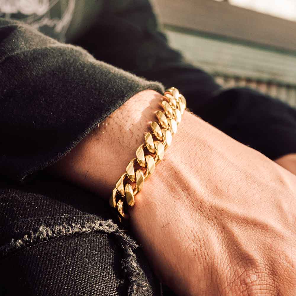 Solid Gold Rope Bracelet (Hollow) | The Gold Gods