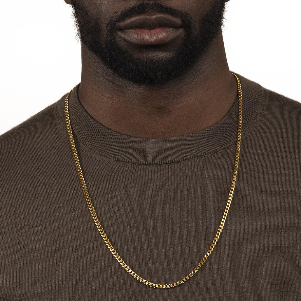 Micro Cuban Link Chain The Gold Gods 28 inch