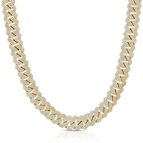 Diamond Cuban Chain 18mm 3 Row The Gold Gods 1