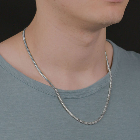 925 Sterling Silver 4mm 22 inch Cuban Link Chain The Gold Gods