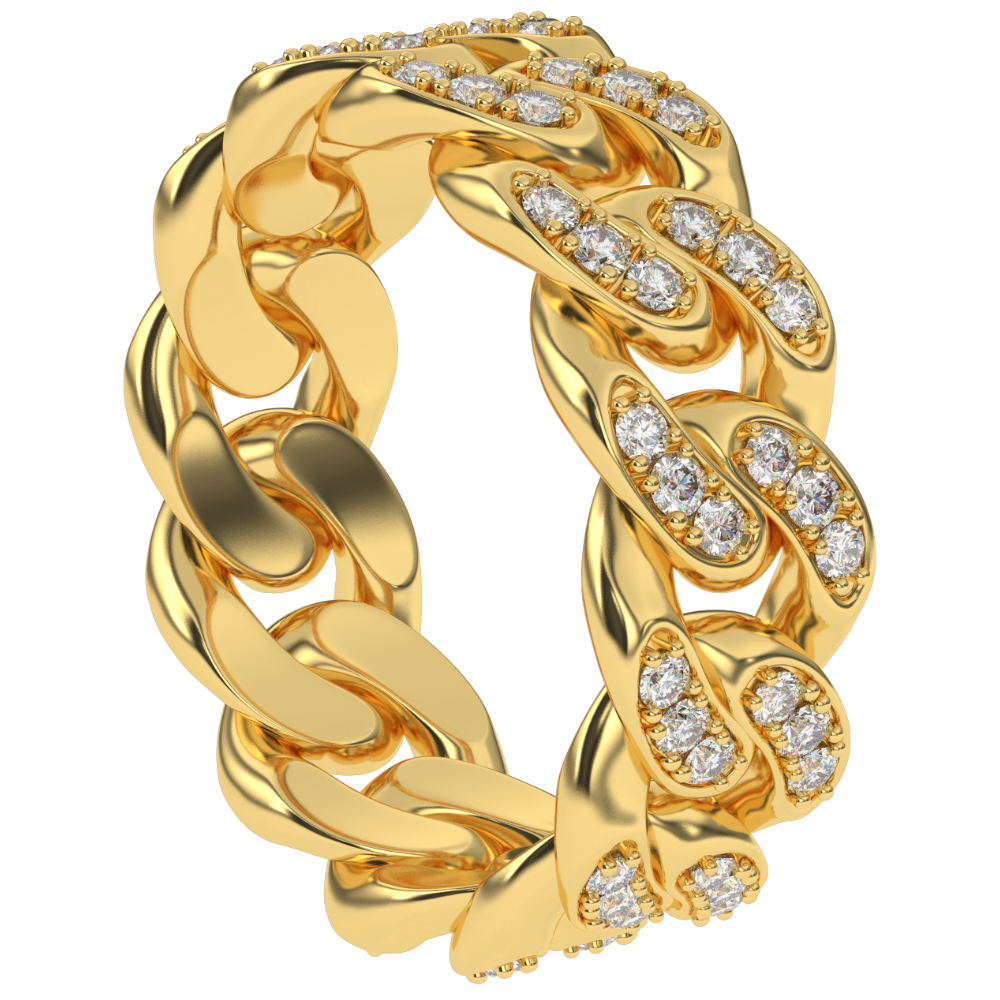6MM-DIAMOND-CUBAN-RING-the-gold-gods-mens-jewelry-18k-gold-plated-front-side-view
