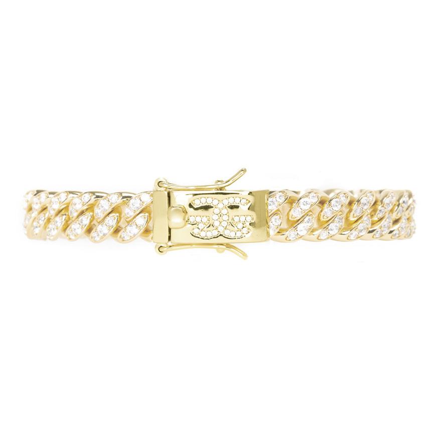 Diamond Cuban Link Bracelet 8mm