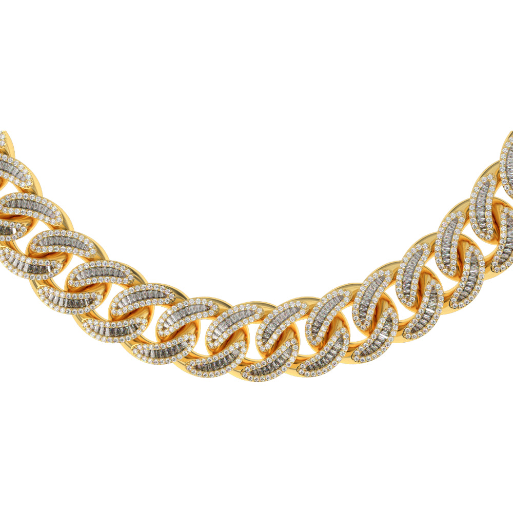 DIAMOND-BAGUETTE-CUBAN-LINK-CHAIN-front-view-gold-chain-gold-gods-mens-jewelry