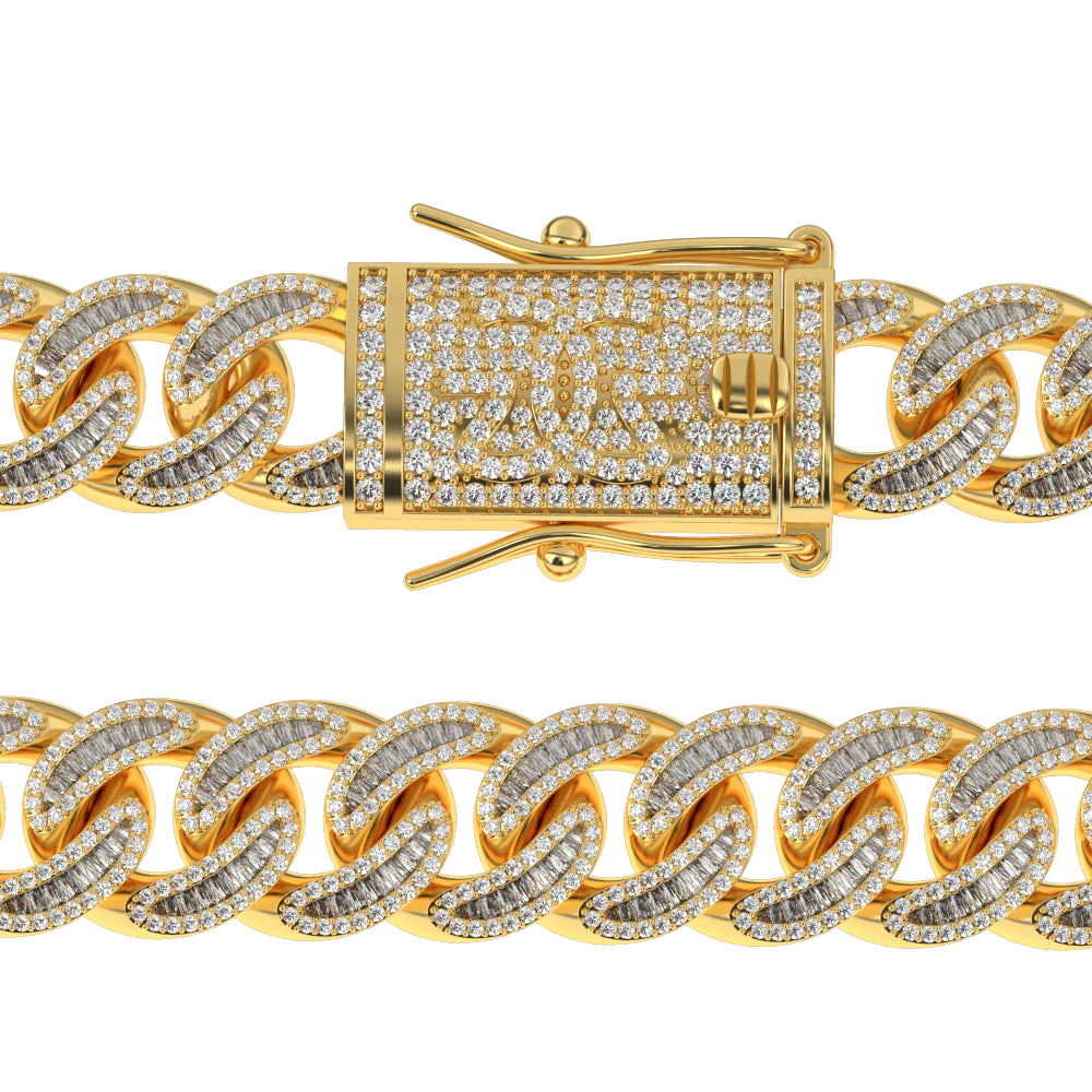 DIAMOND-BAGUETTE-CUBAN-LINK-CHAIN-lock-view-gold-chain-gold-gods-mens-jewelry