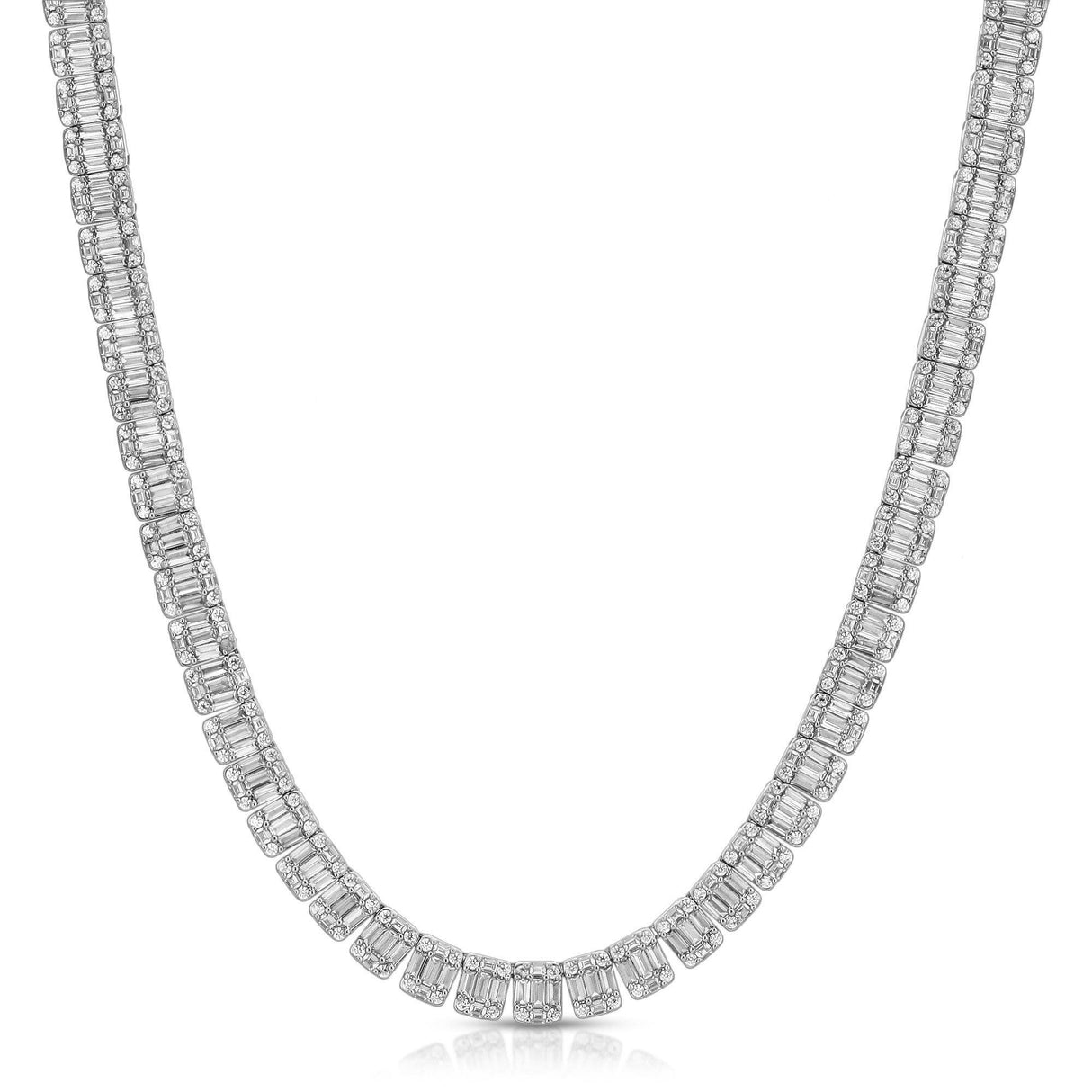 Diamond-Baguette-Tennis-Chain-the-gold-gods-white-gold