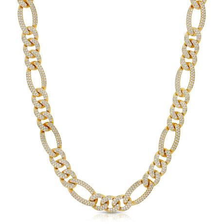 Diamond Figaro Chain mens jewelry the gold  gods