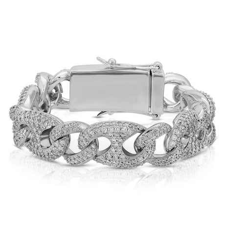 Diamond Puff Cuban Bracelet