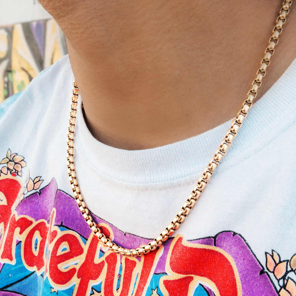 Gold Venetian Box Link Chain 18 22 inch The Gold Gods 2