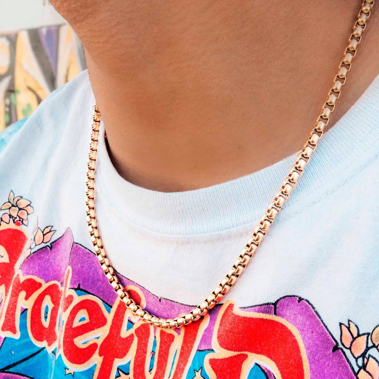 Gold Venetian Box Link Chain 18 22 inch The Gold Gods 2