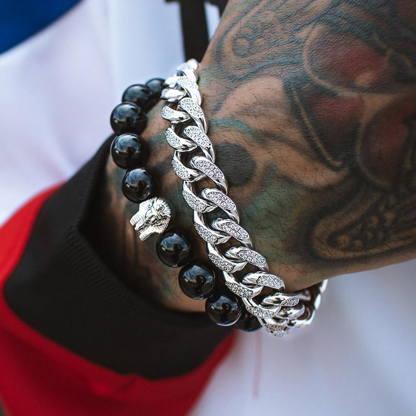 Diamond Cuban Link Bracelet White Gold (10mm)