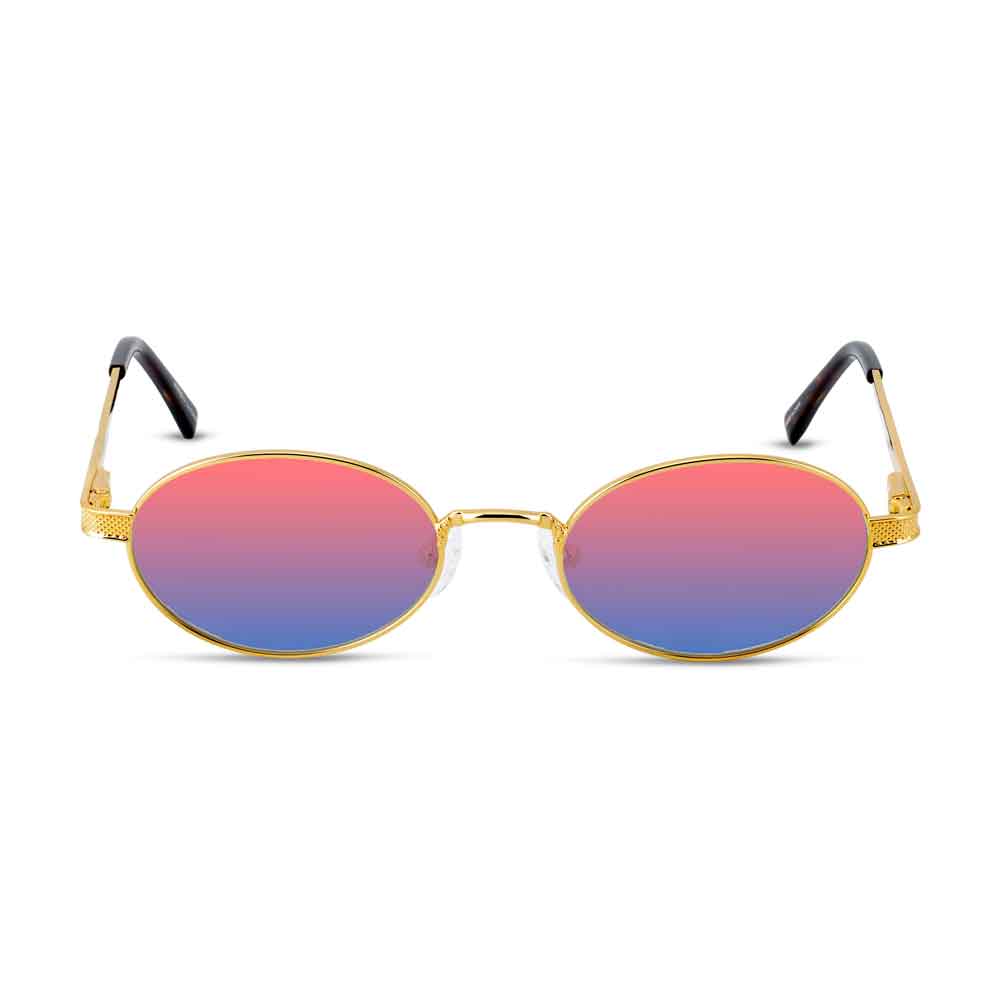 Ares Sunglasses The Gold Gods red-blue Gradient