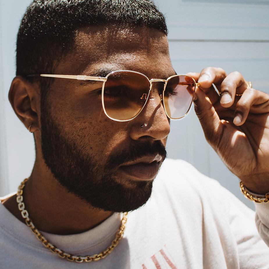 Athena Sunglasses The Gold Gods red gradient