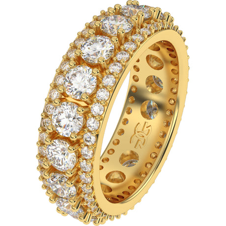 Diamond King's Eternity Ring The Gold Gods Front men's jewelry 2