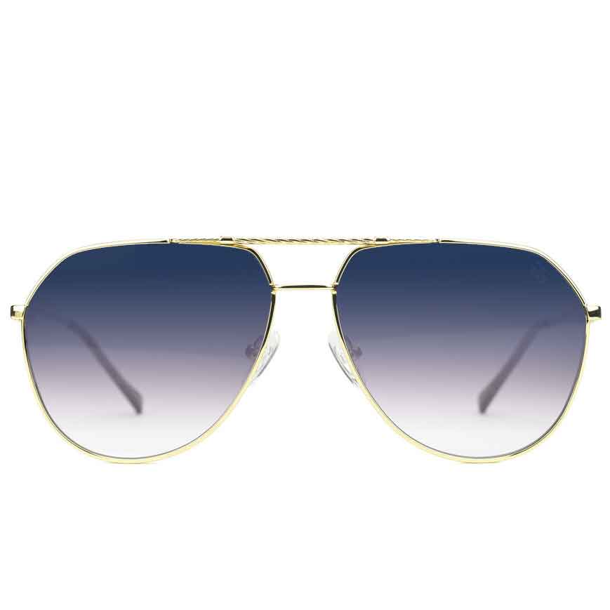 Escobar Designer Sunglasses The Gold Goddess Blue Gradient