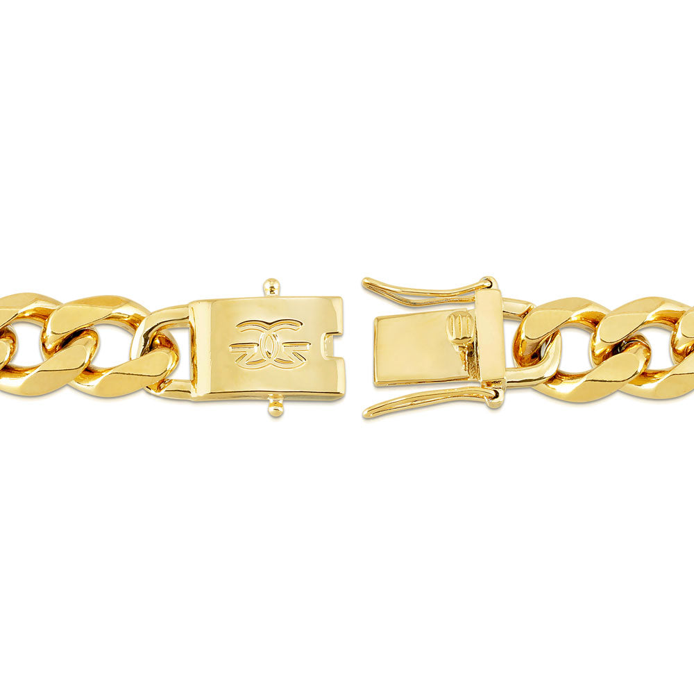 Women Cuban Link Chain (Flat Edge) The Gold Gods