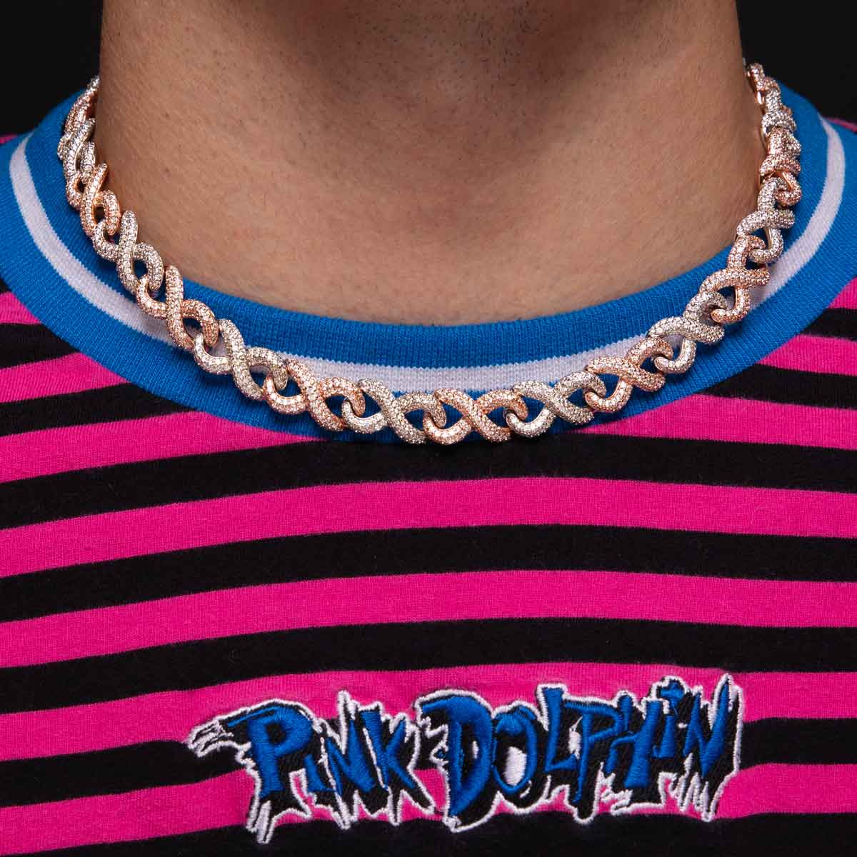 Diamond Infinity Link Chain The Gold Gods lifestyle look 3