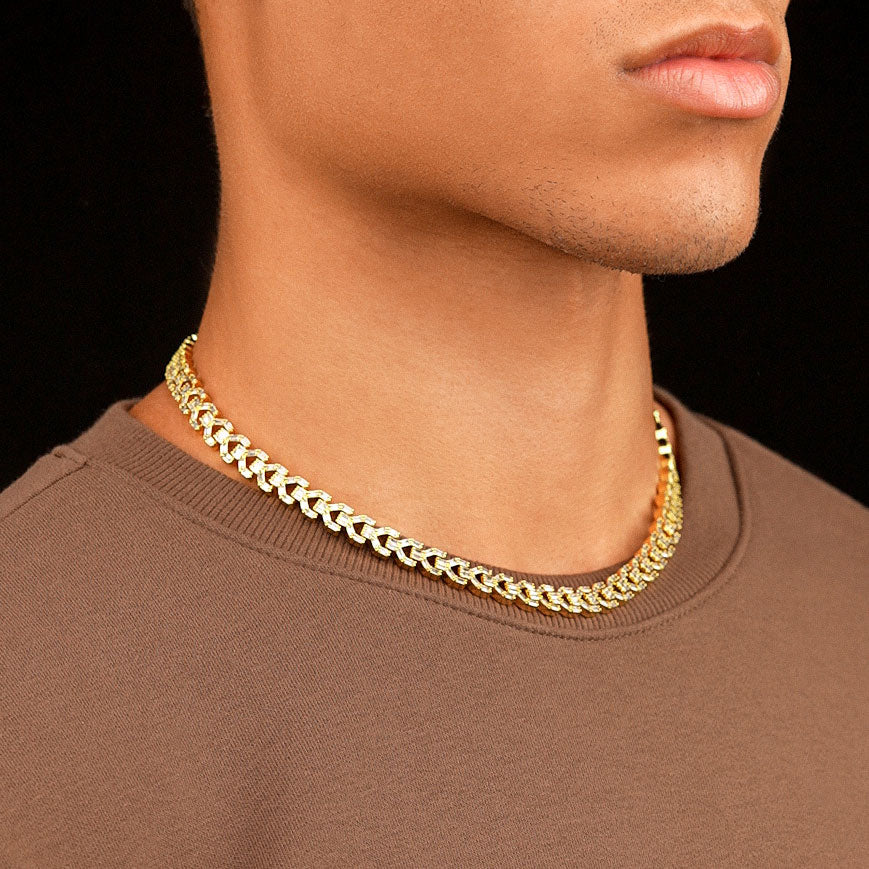 Diamond Y Link Micro Choker Chain | The Gold Gods The Gold Gods®