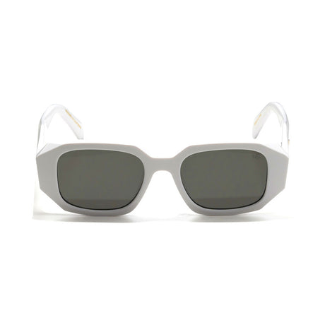 Artemis Glossy White Sunglasses The Gold Gods