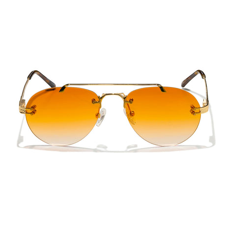 Orange Gradient Helios Aviator Sunglasses The Gold Gods