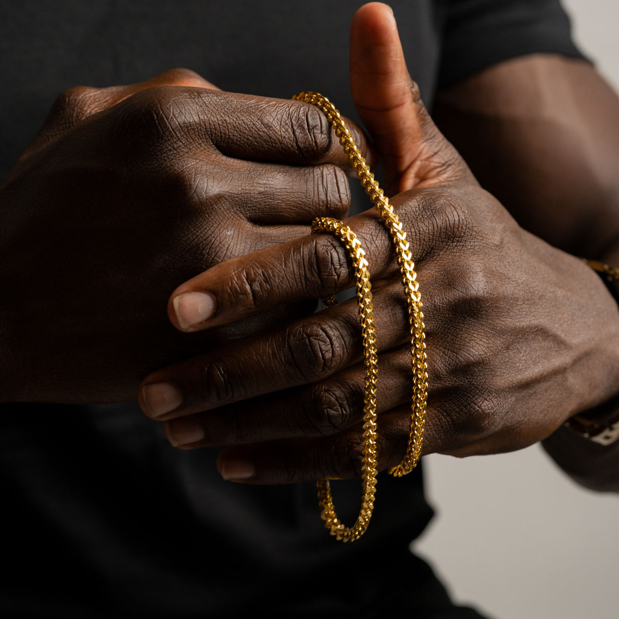 Franco Gold Chain 4mm The Gold Gods Hand