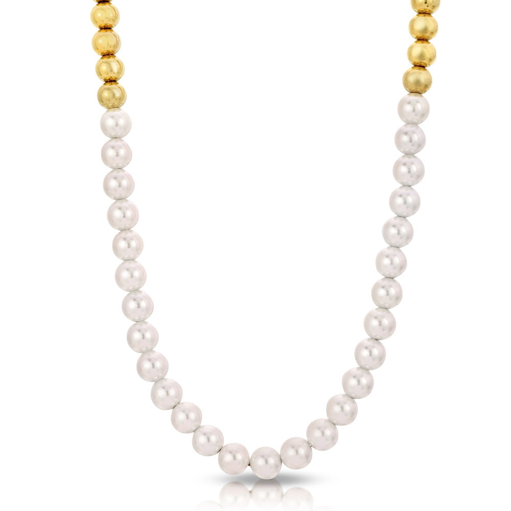 Half & Half Gold Pearl Chain The Gold Gods 5
