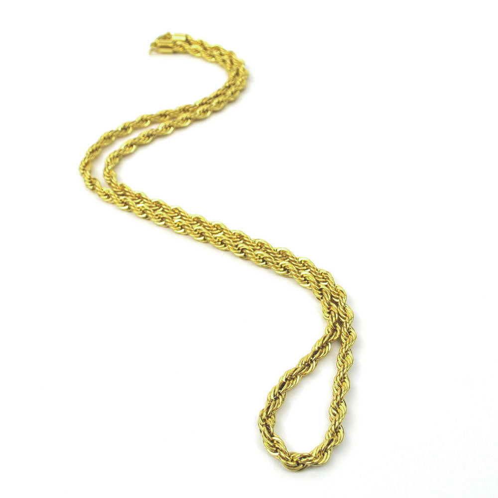 10k 14k Solid Gold Rope Chain Necklace The Gold Gods 2