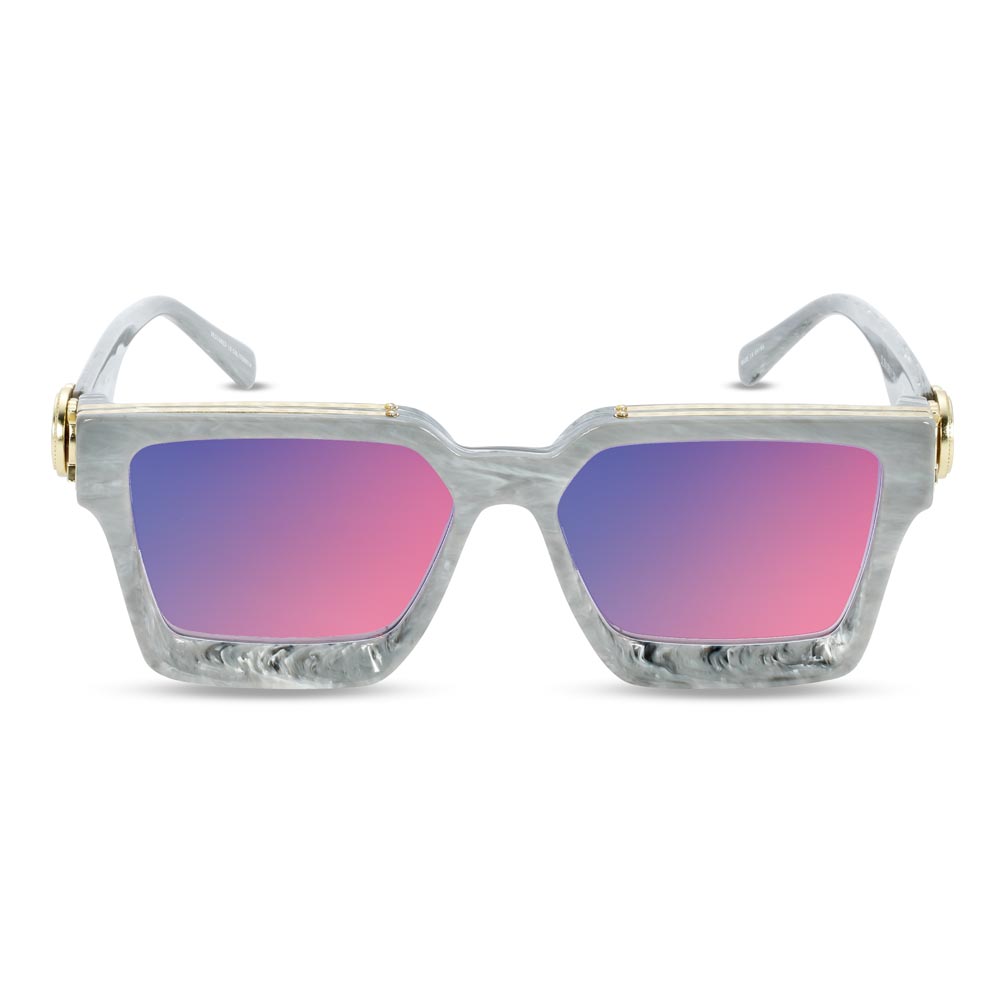 Louis Vuitton LV Halo Square Sunglasses Blue Metal. Size U