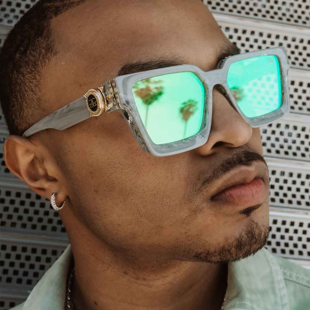 Virgil Grey Marble Sunglasses The Gold Gods 2