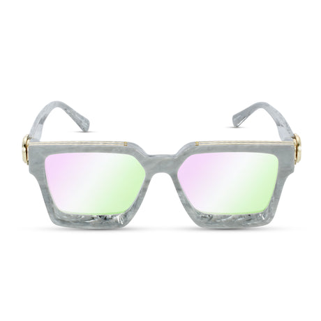 Virgil Grey Marble Sunglasses The Gold Gods Crystal Multi Flash 2