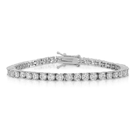 White Gold Diamond Tennis Bracelet 4mm The Gold Gods