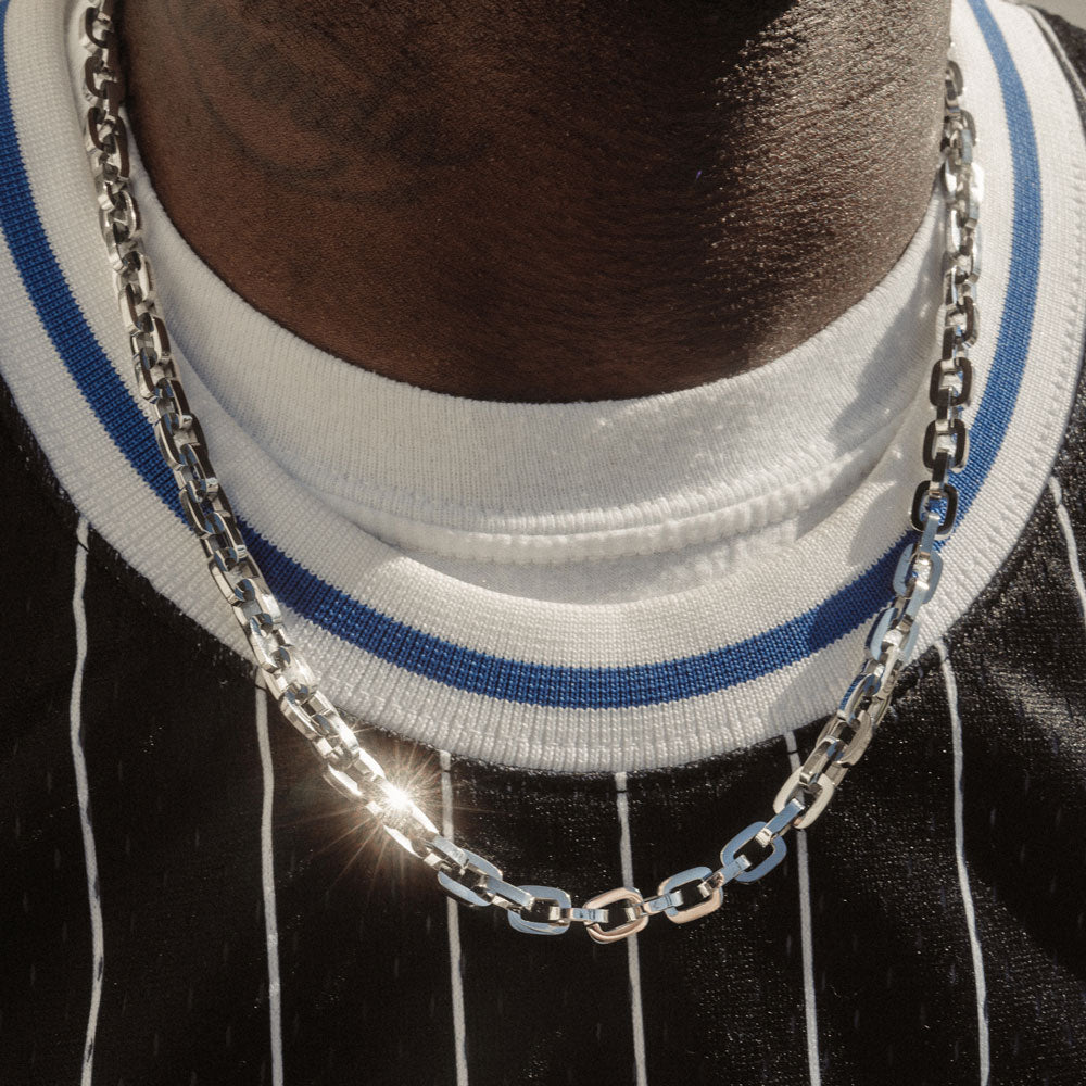 White Gold Hermes Rolo Link Chain 18 22 Inches The Gold Gods