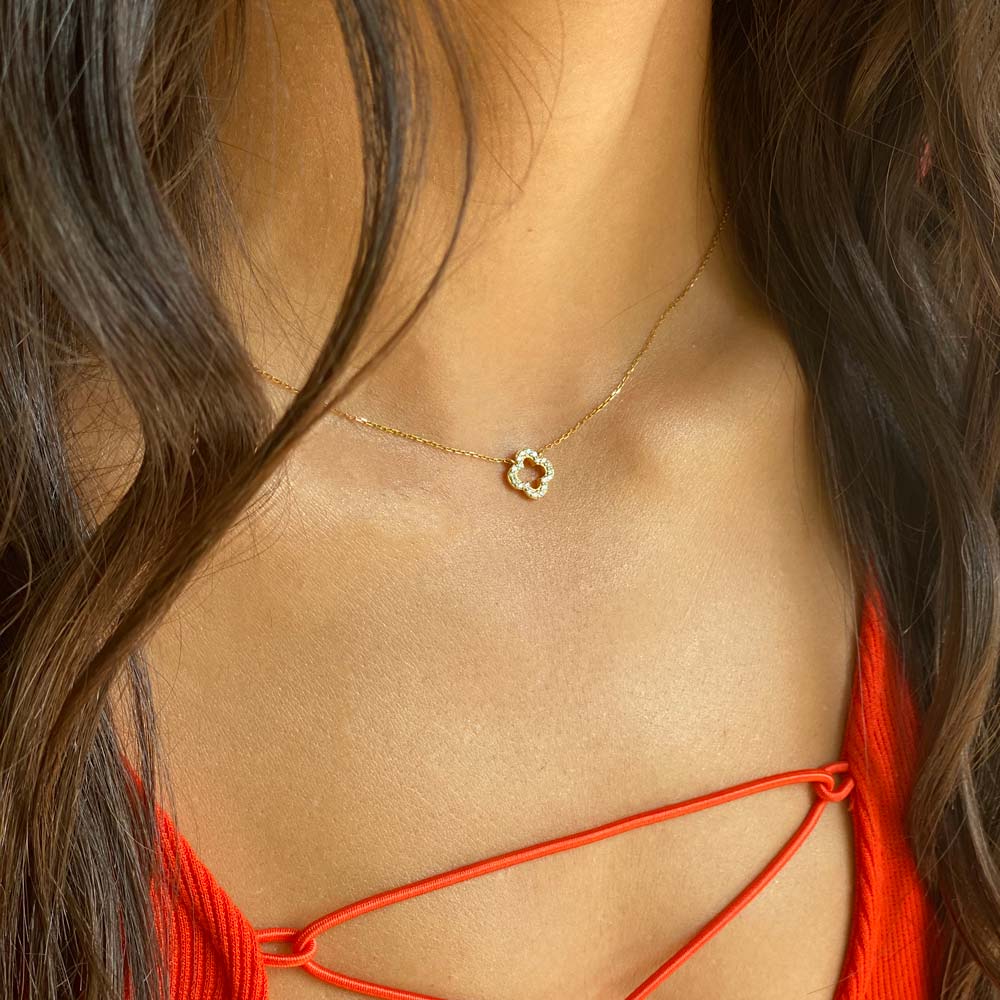 The Gold Goddess Women's Clover Necklace
