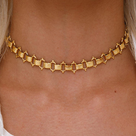 Womens The Gold Goddess Athena Choker Necklace Lifestyle