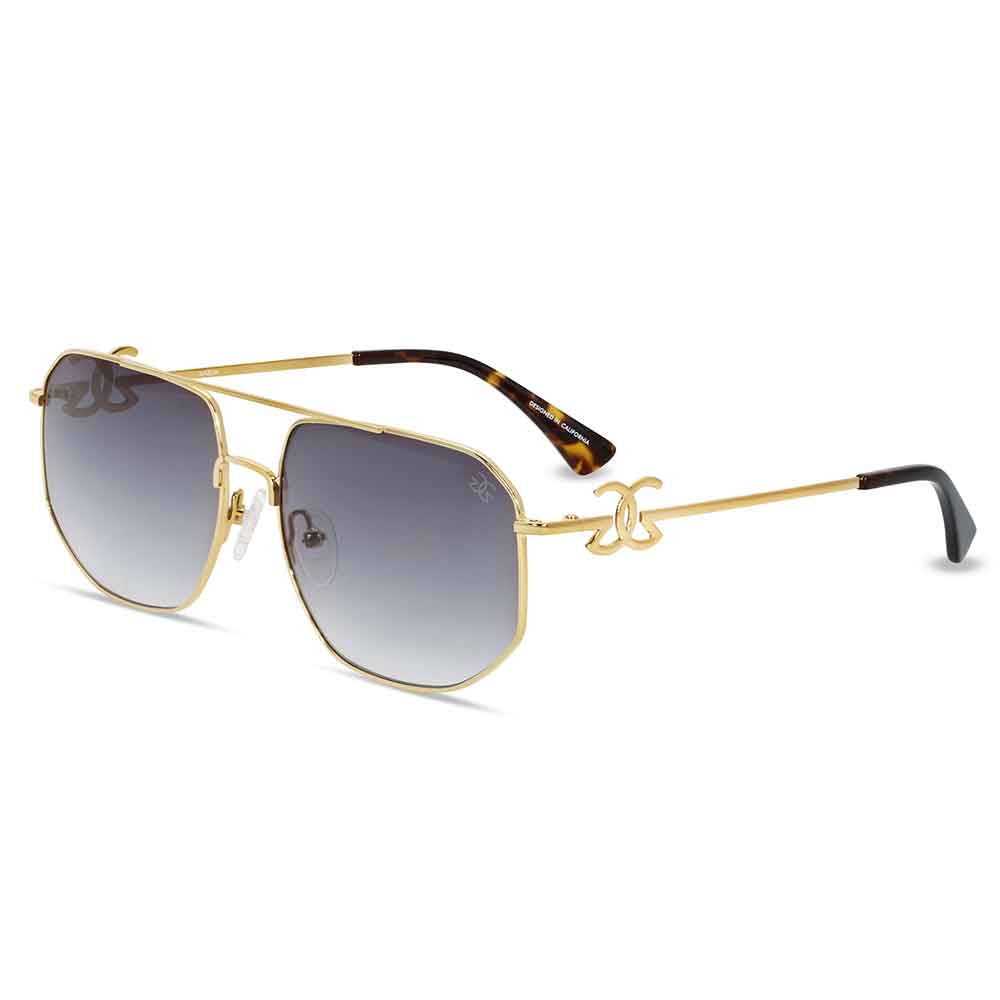 Zelus Sunglasses The Gold Gods Black Gradient