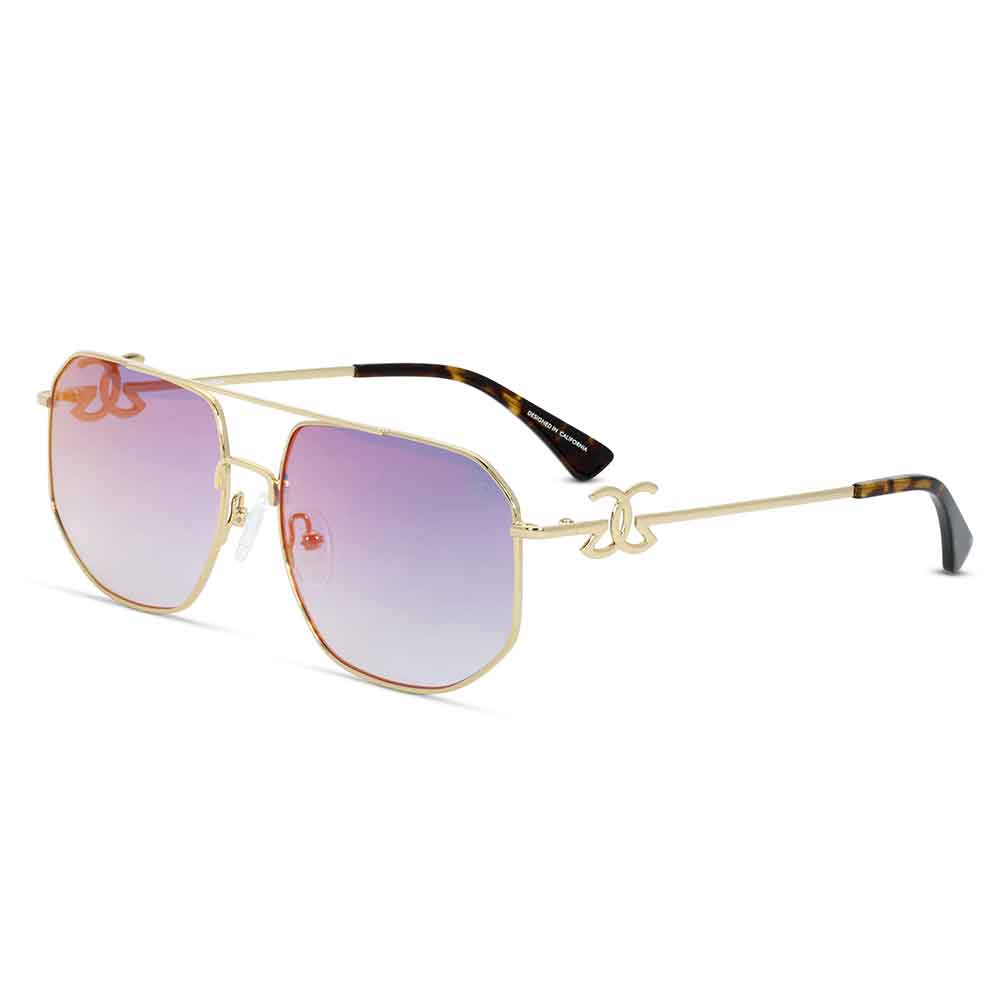Zelus Sunglasses The Gold Gods blue-red Gradient