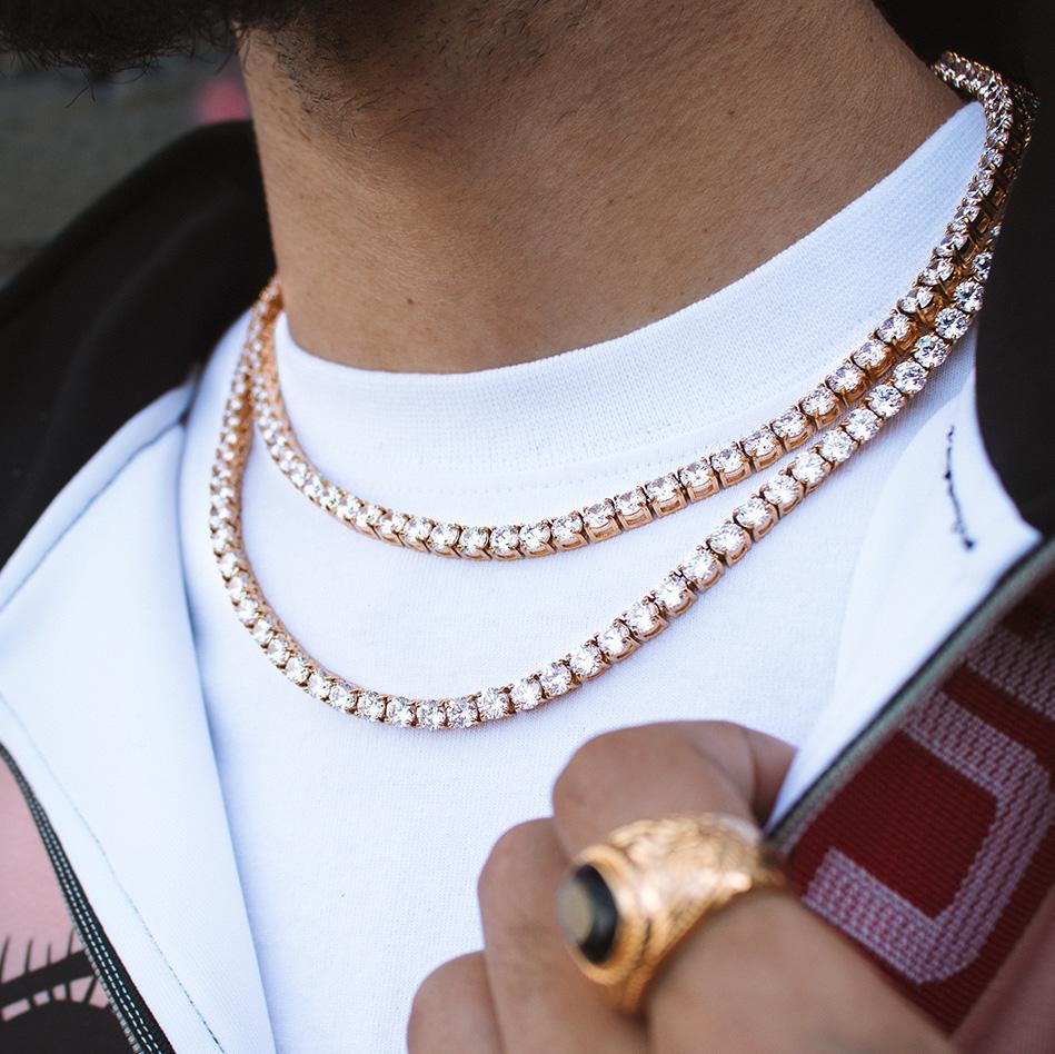 Tennis Chains for Men | Iced Out Diamond Tennis Necklaces | The Gold Gods
