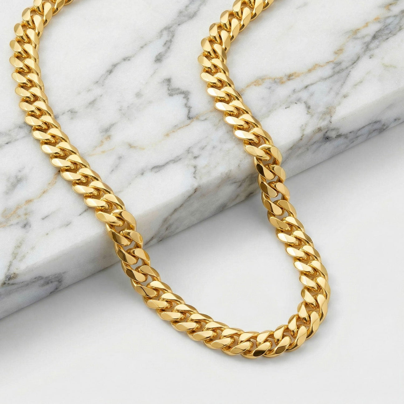 18k Gold Plated Cuban Link Chains