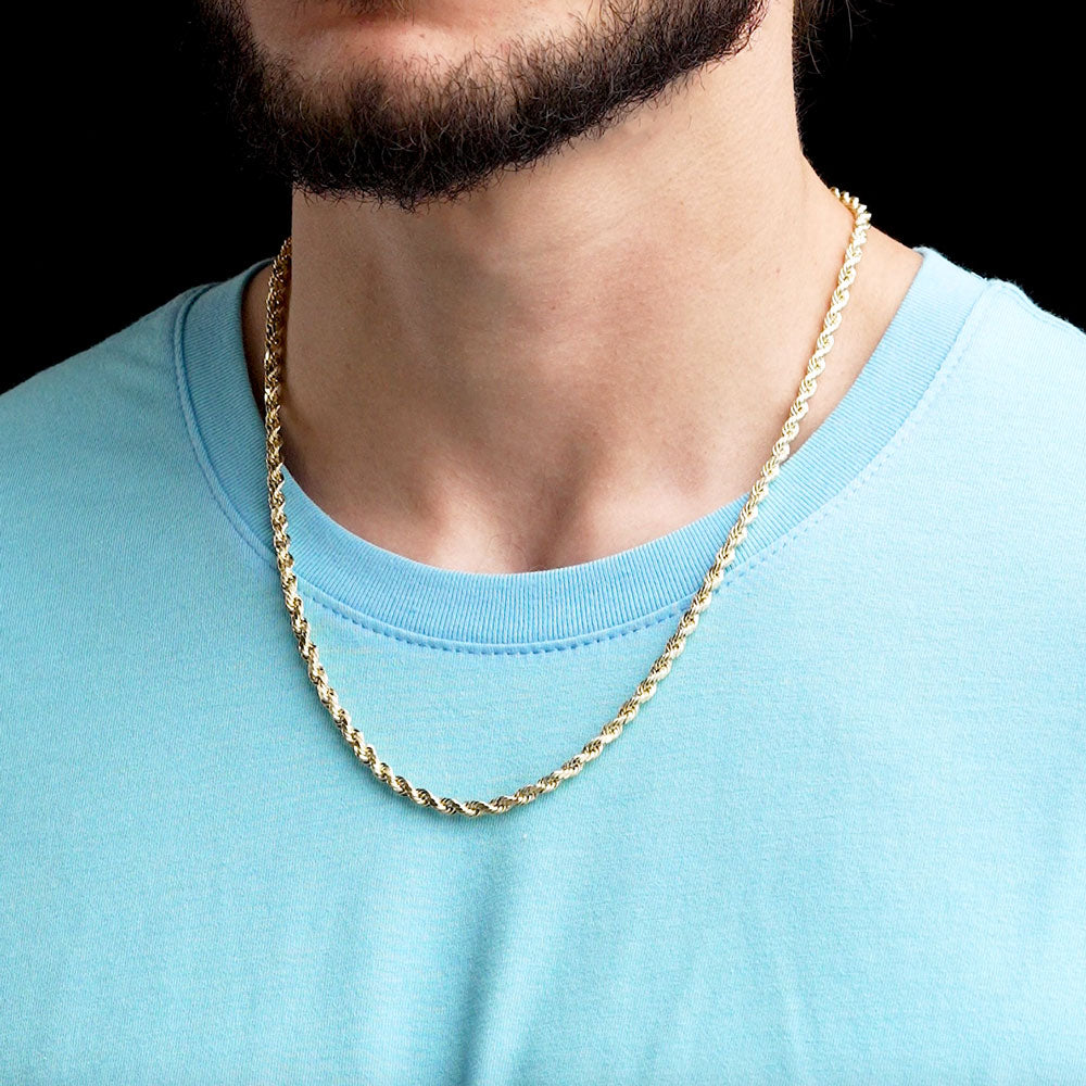 10k Solid Gold Rope Chain (1.5mm) – The GLD Shop