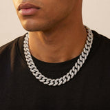 Inverse Diamond Cuban Link Chain 12mm