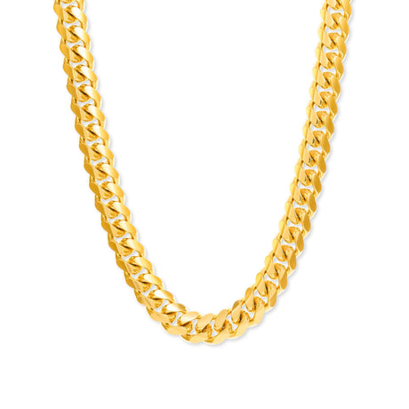 14k vermeil italian gold over silver cuban link chain .925 Sterling Silver mens jewelry the gold gods