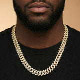 Diamond Cuban Chain Straight Edge 15mm The Gold Gods 22