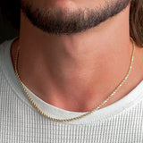 14k Gold Italian Vermeil Rope Chain