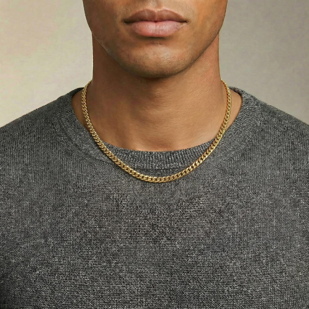 Men's Gold Chain - 14k Vermeil Cuban Link Chain - The Gold Gods - 5mm 18 inch