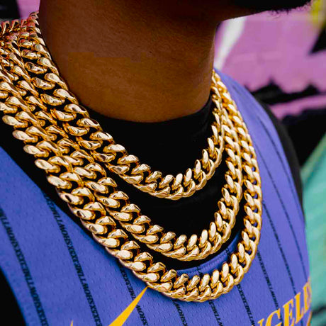 18mm Cuban Link Chain The Gold Gods Lifestyle