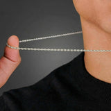 2.5mm 925 Italian Silver Rope Chain The Gold Gods