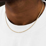 14k Gold Italian Vermeil Rope Chain